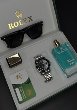 Siyah gümüş submarine set