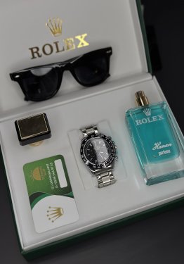 Siyah gümüş daytona set