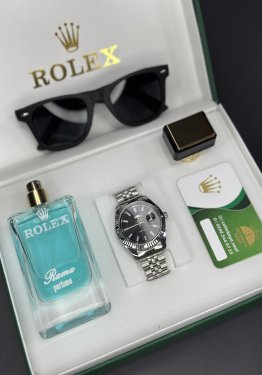 Siyah gümüş day date